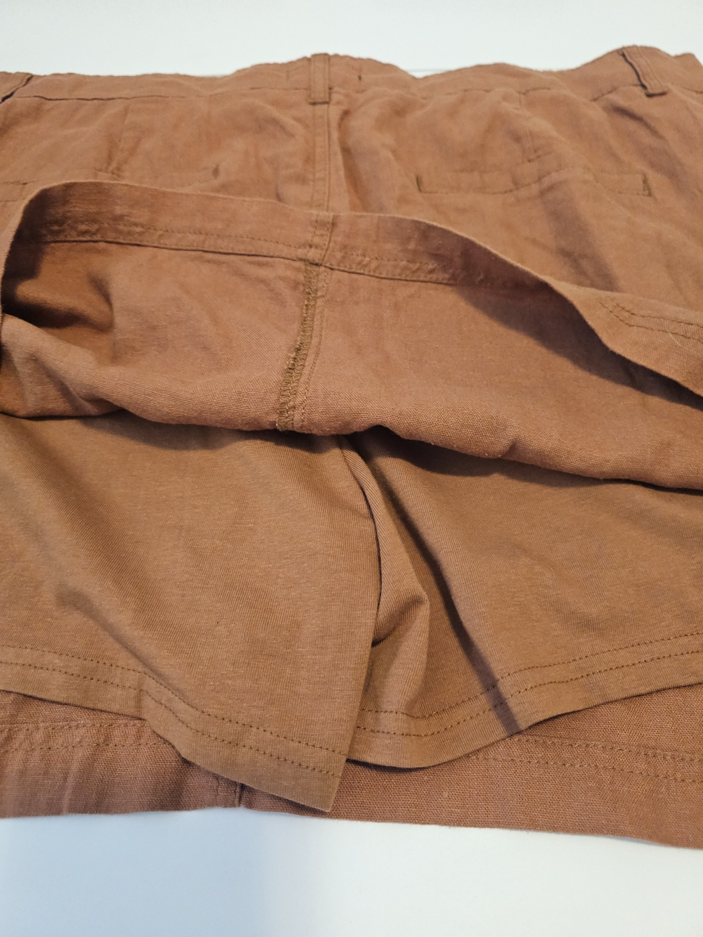 Reitmans Linen Blend Skort Burnt Orange Sz 18 NWT - Picture 5 of 12